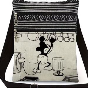 Disney Mickey Mouse Black and White Crossbody Bag